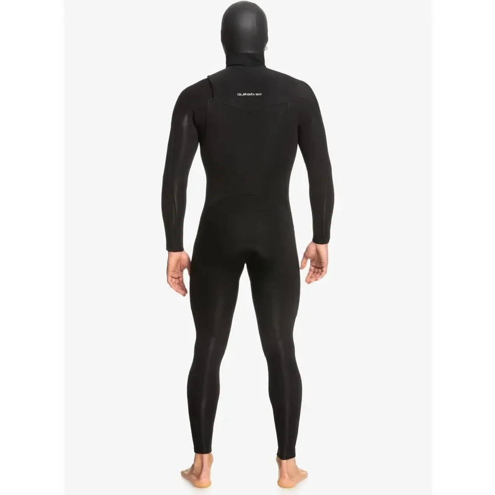 Quiksilver Men's Full Wetsuit 4/3mm Everyday Sessions Hooded GBS Chest Zip Suit